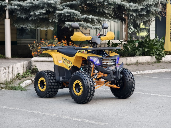 Квадроцикл детский R - MOTO (Р - Мото) Lion 125 A жёлтый (машинокомплект) | Мототека