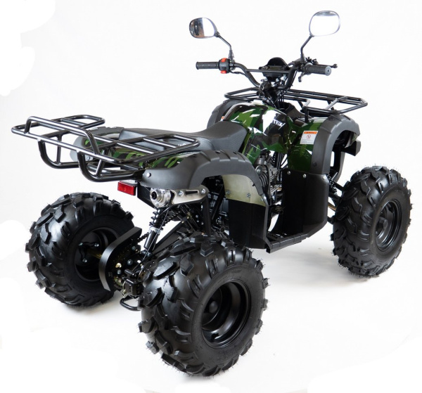 Квадроцикл детский Motax (Мотакс) ATV Grizlik - 8 125 чёрный/зелёный (машинокомплект) | Мототека