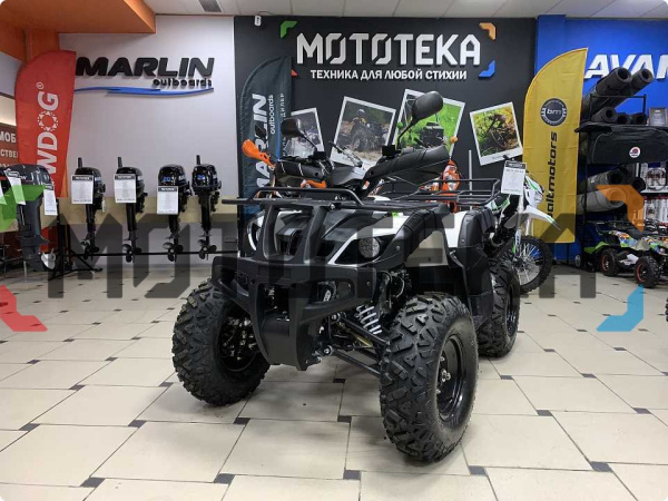 Квадроцикл Мотомир Jaeger 200 белый/зеленый (машинокомплект) | Мототека Квадроцикл Мотомир Jaeger 200 белый/зеленый (машинокомплект) | Мототека